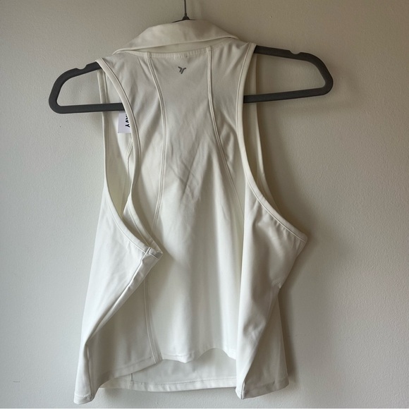 Old Navy Powersoft White Collared tank top 2X Athletic Golf Activewear Nwt - Picture 11 of 11